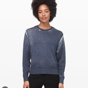 Lululemon Hazy Day sweater in shadow blue/almost blue